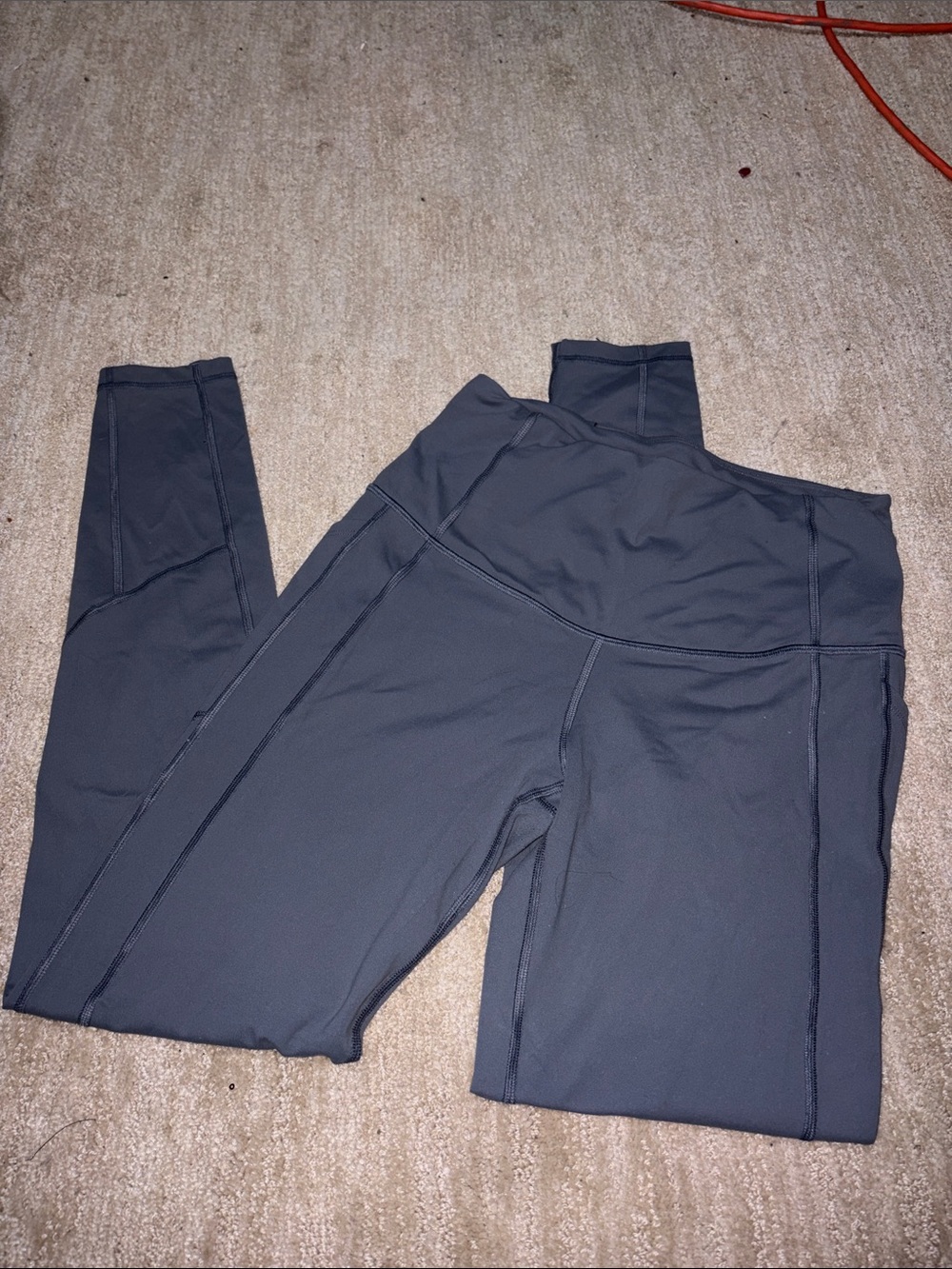 High-Waist grey Active Leggings